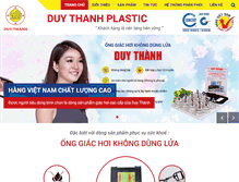 Tablet Screenshot of duythanhplastic.com